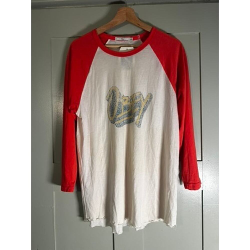 Obey Shaka Waves Reglan Shirt NWT Size M
